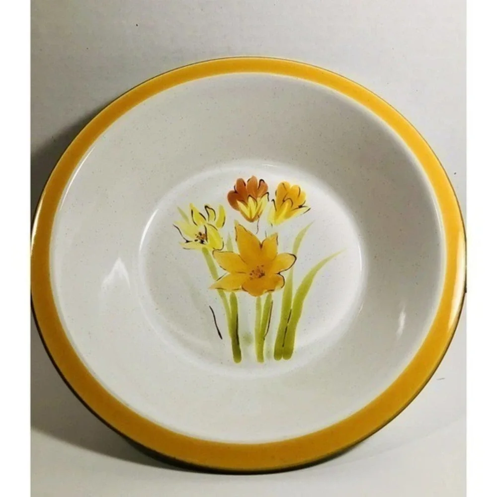 Endura By Wellin Serving Bowl Orange Poppies Wild Flower
